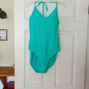 La Blanca Teal tummy control bathing suit